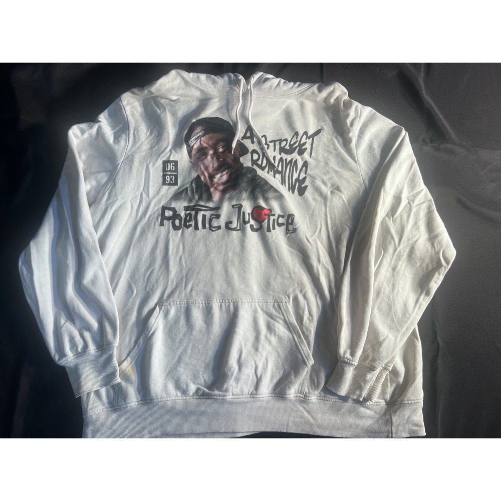 Women's CHEMISTRY Poetic Justice TUPAC Size 3XL Hoodie Sweatshirt 2PAC